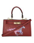 Noel Borsa a mano da donna Vera pelle 04265-D10 ROSSO SCURO DARK RED Chiara Ferretti