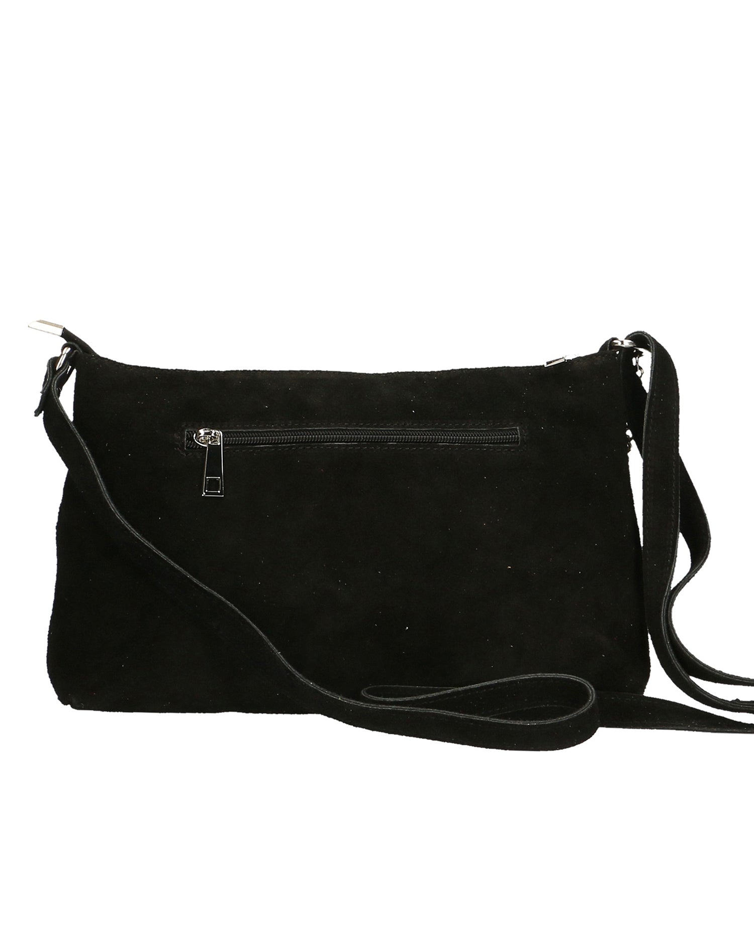 Embera Elite Borsa a tracolla donna Vera pelle scamosciata 8650-NERO Chiara Ferretti