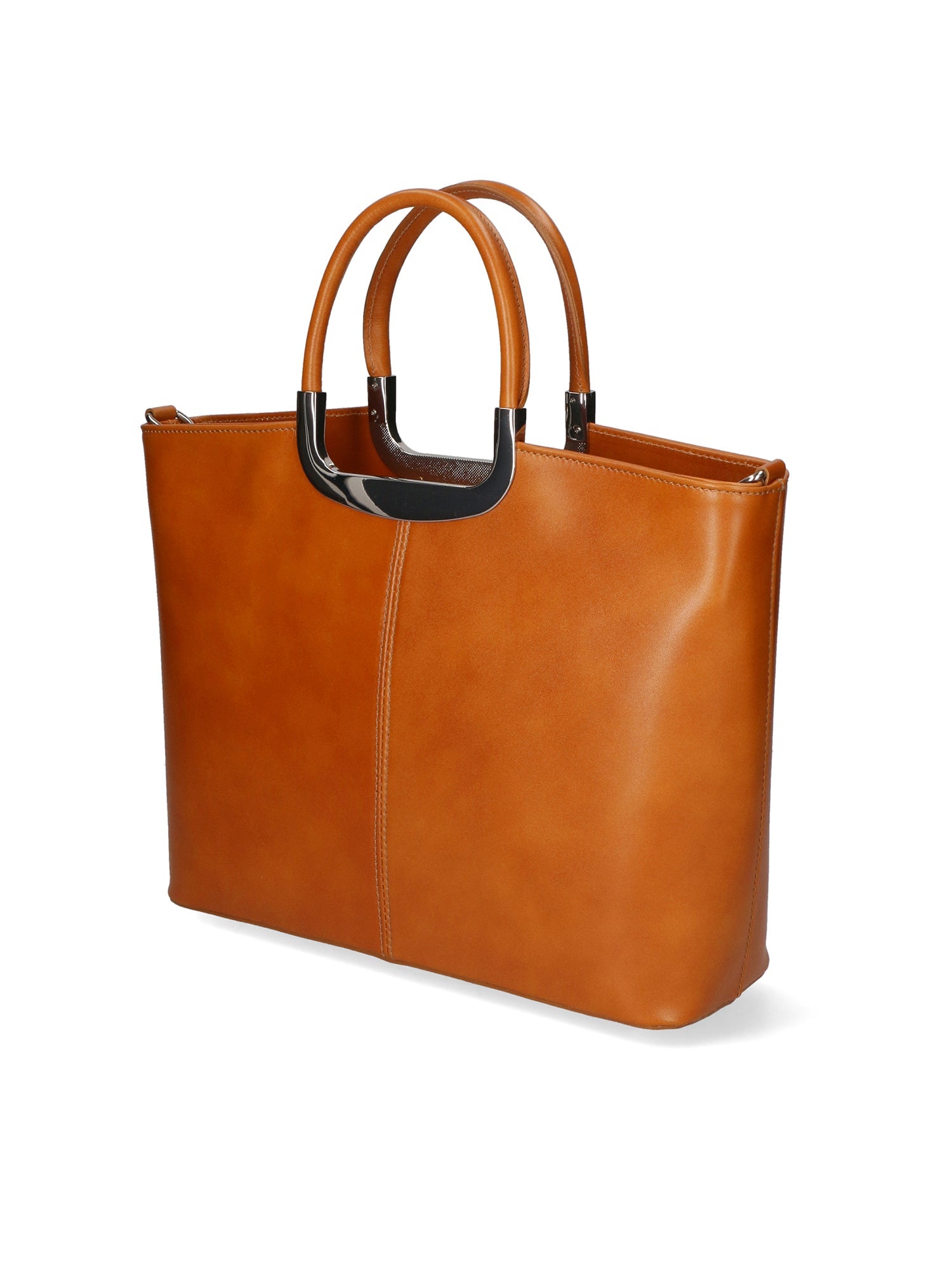 Francesca Borsa a mano da donna 100% pelle 9133-CUOIO COGNAC Chiara Ferretti