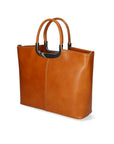 Francesca Borsa a mano da donna 100% pelle 9133-CUOIO COGNAC Chiara Ferretti