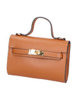 Uma Borsa a mano da donna Vera pelle 06525-D17 CUOIO SCURO Chiara Ferretti