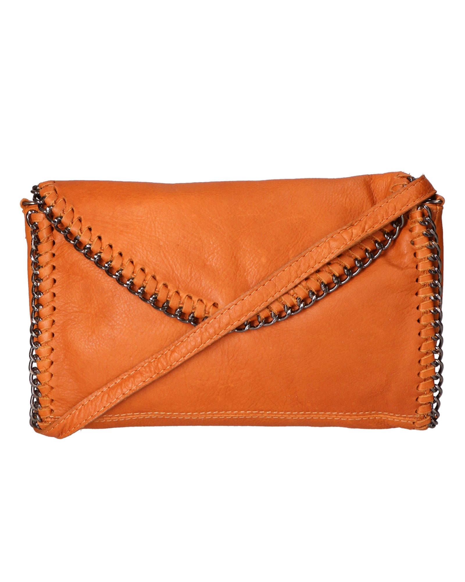 Liora 1330-CUOIO Pochette donna vera pelle Chiara Ferretti