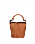 Seraphina Plus Borsa a secchiello da donna Vera pelle 6549-CUOIO Chiara Ferretti