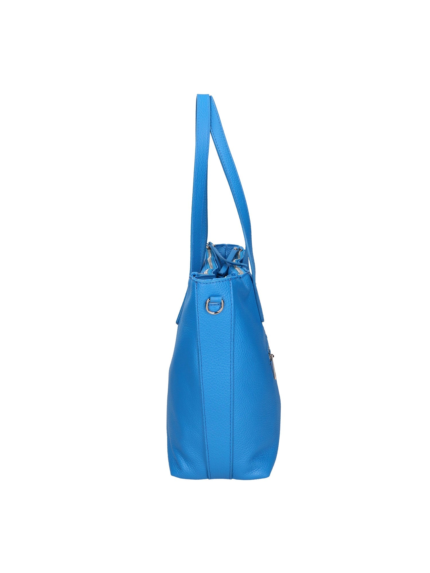 Gea Borsa a spalla da donna Vera pelle 05935-D222 BLU ASTER Chiara Ferretti