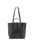 Borsa a spalla unisex in vera pelle Made in Italy 4610-NERO Alessia Firenze