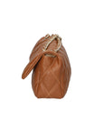 Ludovica Borsa a tracolla da donna Vera pelle 04228-D17 CUOIO SCURO DARK COGNAC Chiara Ferretti