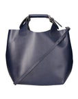 Ester Borsa a mano da donna 100% pelle 9007-BLU Chiara Ferretti