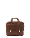 Borsa a mano unisex in vera pelle Made in Italy 4575-TESTA DI MORO Alessia Firenze