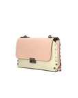 Vera pelle 8641-BEIGE+ROSA Borsa a tracolla da donna Evanthe Pro Chiara Ferretti