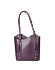 Fabiola Borsa a spalla da donna 100% pelle 9039-VIOLA PURPLE Chiara Ferretti