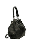 Ereba Borsa a mano da donna Made in Italy 100% pelle 3305-NERO BLACK Chiara Ferretti