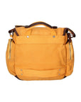 Mia Unisex Schultertasche aus Canvas und Leder, modische Tasche, 24 x 32 x 11 cm