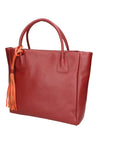 Verdiana Borsa a mano da donna Vera Pelle 06505-D10 ROSSO SCURO Chiara Ferretti