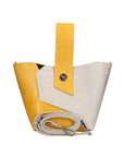 Ombretta Borsa a mano da donna Vera pelle 00643-C36+C16 SENAPE MUSTARD+GRIGIO GREY Chiara Ferretti