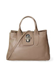 Ascoli Borsa a mano da donna Pelle stampata cocco 7718-D40 TAUPE Chiara Ferretti