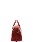Borsa da viaggio unisex in vera pelle 100% cotone 4040-ROSSO Alessia Firenze