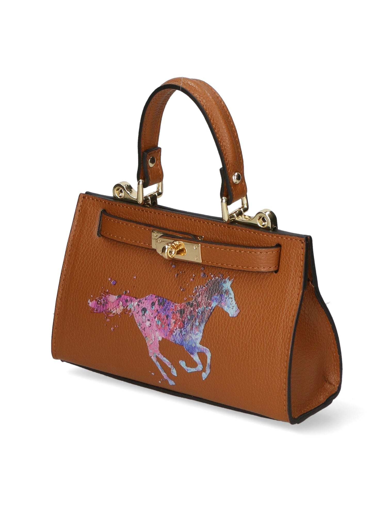 Noel Borsa a mano da donna Vera pelle 04265-D17 CUOIO SCURO DARK COGNAC Chiara Ferretti