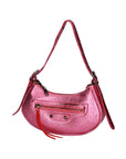 Gloria Damenhandtasche aus echtem Leder, hergestellt in Italien, 12 x 25 x 6 cm