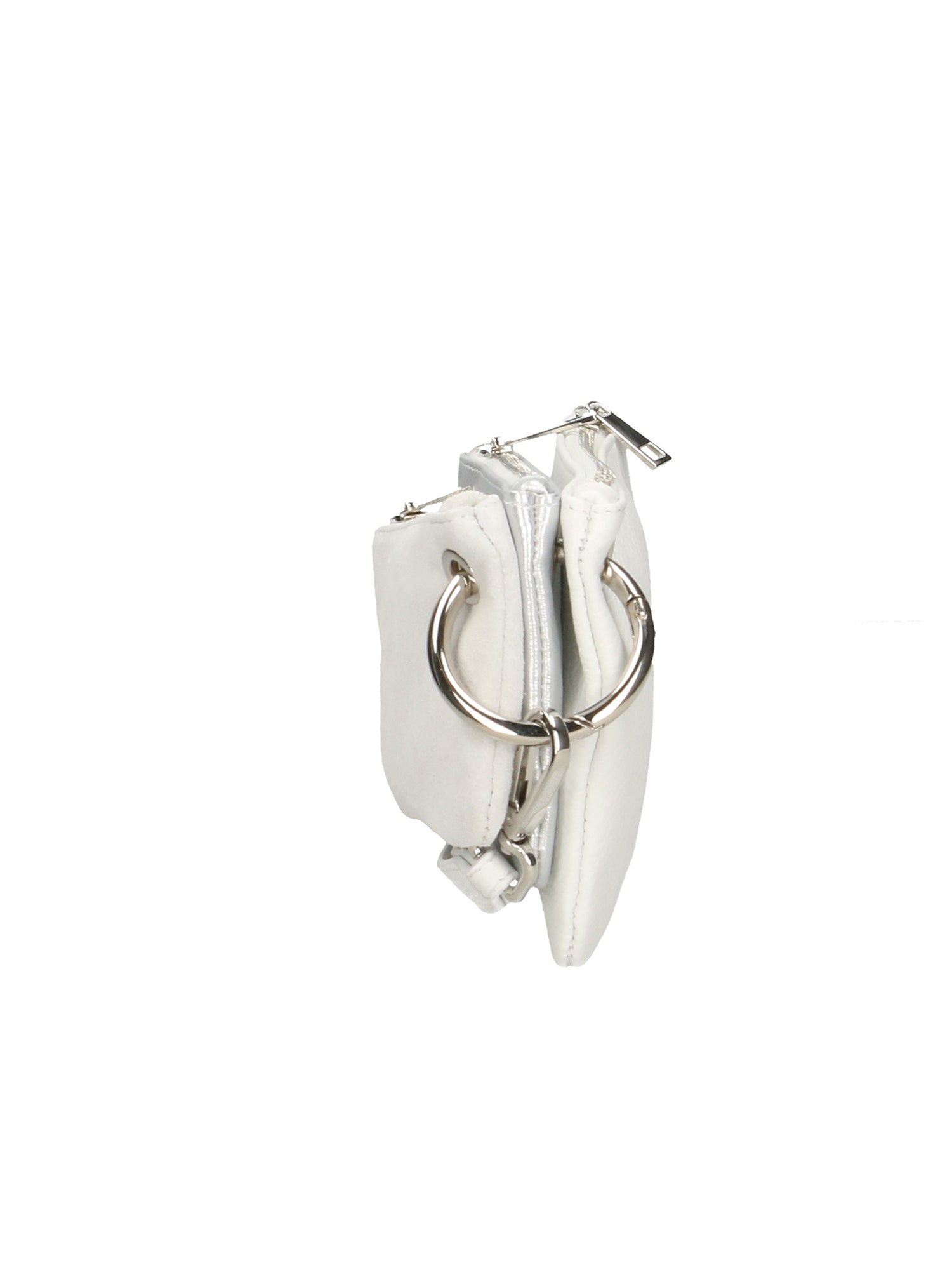 Luna Borsa a tracolla da donna Vera pelle 189034-BIANCO+ARGENTO Chiara Ferretti
