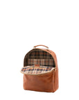 Zaino unisex in vera pelle Made in Italy 100% cotone 4048-MIELE Alessia Firenze