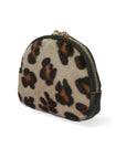 Rachele Pochette donna vera pelle Zip 02535-LEOPARDO TAUPE Chiara Ferretti