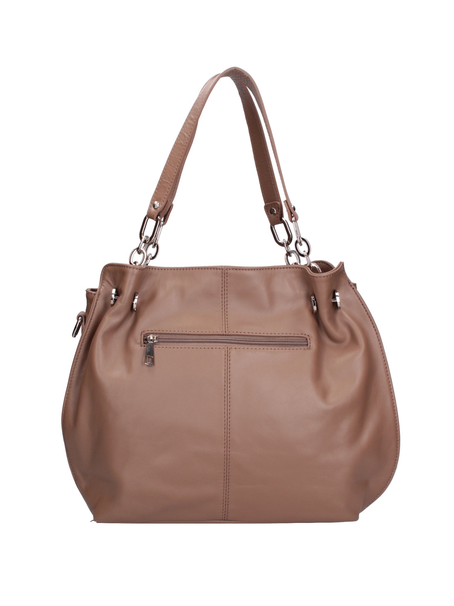Ereba Borsa a mano da donna Made in Italy 100% pelle 3305-S40 TAUPE Chiara Ferretti