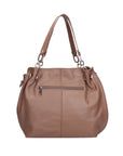Ereba Borsa a mano da donna Made in Italy 100% pelle 3305-S40 TAUPE Chiara Ferretti