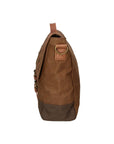 Minerva Borsa a mano unisex Canvas e pelle ZG3011-FANGO TAUPE Chiara Ferretti