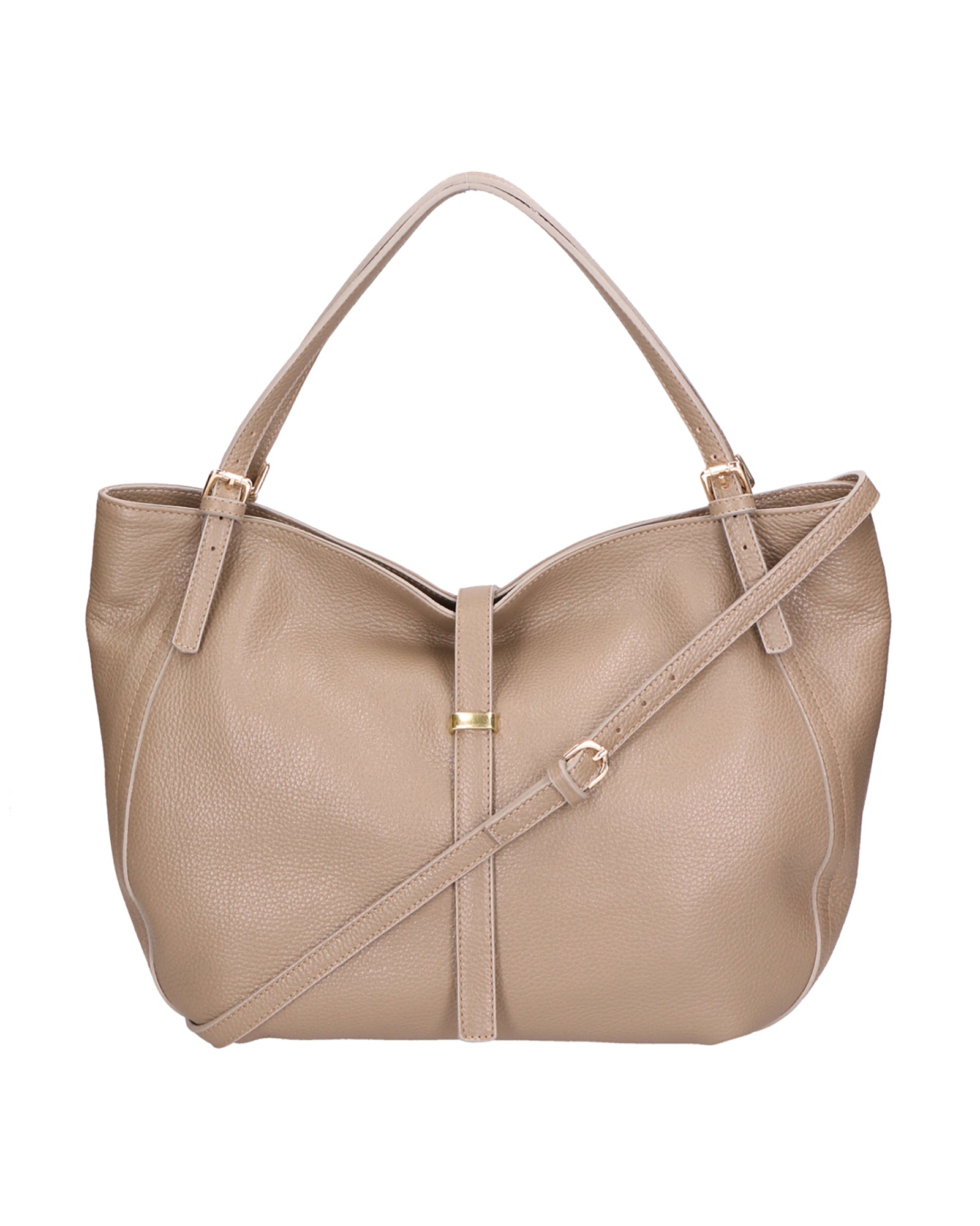 Sirma Borsa a mano da donna Vera pelle 06518-D40 TAUPE Chiara Ferretti