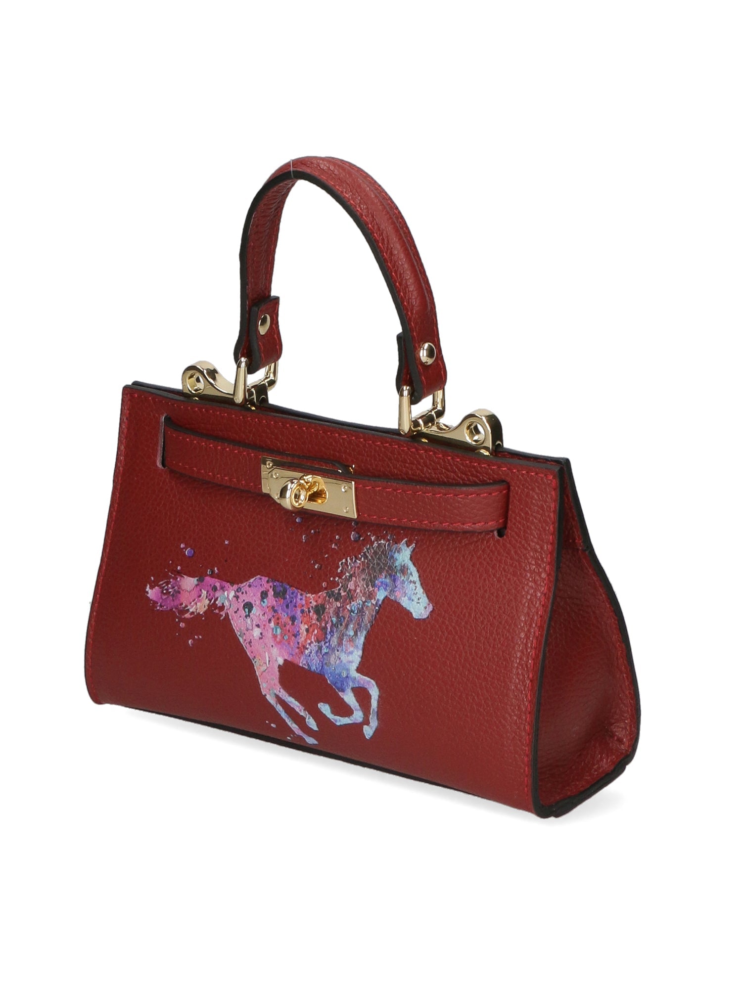 Noel Borsa a mano da donna Vera pelle 04265-D10 ROSSO SCURO DARK RED Chiara Ferretti