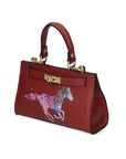 Noel Borsa a mano da donna Vera pelle 04265-D10 ROSSO SCURO DARK RED Chiara Ferretti