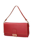 Walda Borsa a spalla da donna Vera pelle 06868-D10 ROSSO SCURO Chiara Ferretti