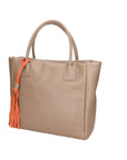 Verdiana Borsa a mano da donna Vera Pelle 06505-D40 TAUPE Chiara Ferretti