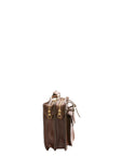 Borsa a mano unisex in vera pelle Made in Italy 4506-TESTA DI MORO Alessia Firenze