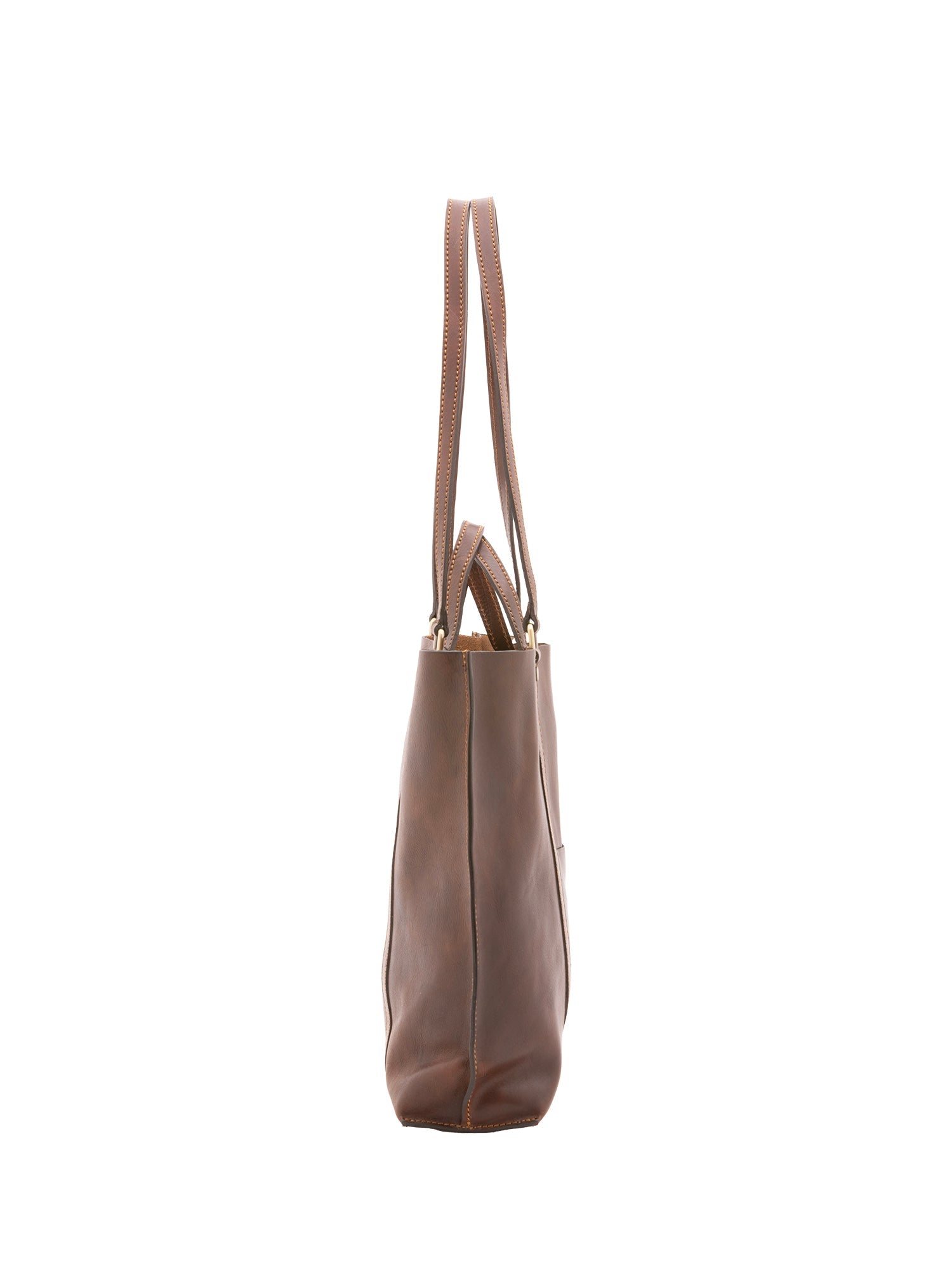 Borsa a spalla unisex in vera pelle Made in Italy 4610-TESTA DI MORO Alessia Firenze
