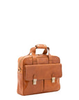 Borsa a mano unisex in vera pelle Made in Italy 4575-MIELE Alessia Firenze