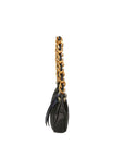 Damen-Schultertasche aus echtem Leder, hergestellt in Italien, 32 x 14 x 8 cm