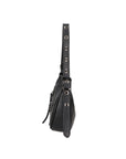 Galatea Borsa a spalla da donna Vera pelle 05708-D28 NERO BLACK Chiara Ferretti