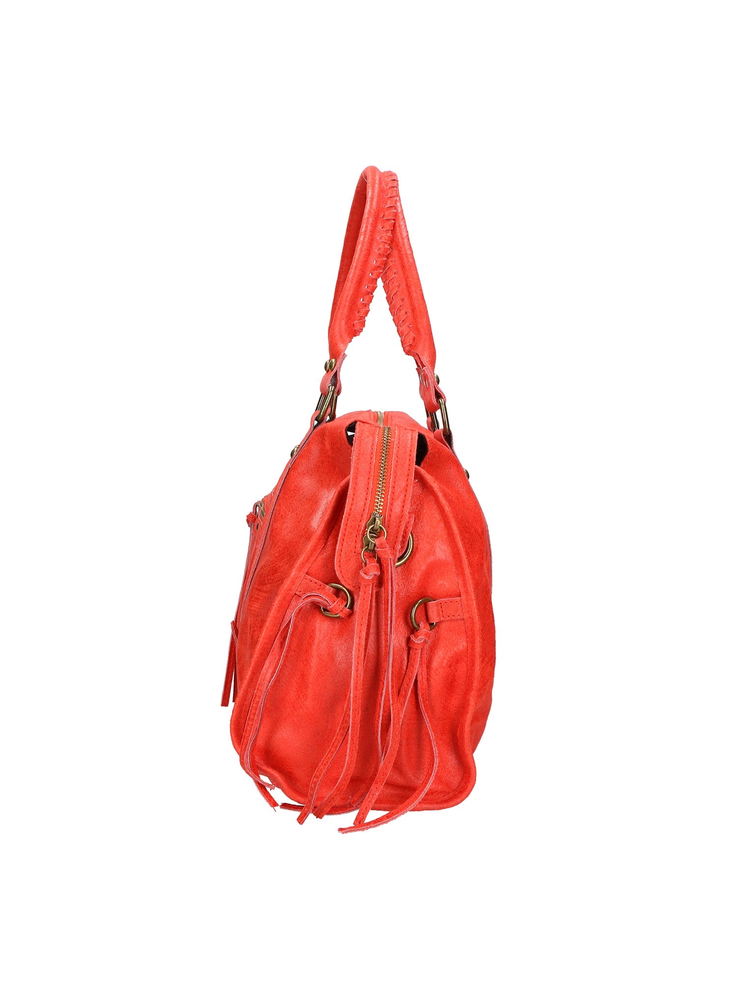 Elara Borsa a spalla da donna Vera pelle 06090-ROSSO MEDIO Chiara Ferretti