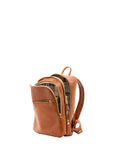 Zaino in vera pelle unisex 100% cotone 4316-MIELE Alessia Firenze