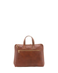 Borsa a mano unisex in vera pelle 100% cotone 4453-MARRONE Alessia Firenze