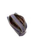 Pochette unisex in vera pelle Made in Italy 4401-BLU Alessia Firenze