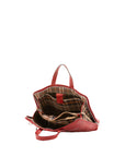 Borsa a mano unisex in vera pelle 100% cotone 4453-ROSSO Alessia Firenze