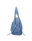 Elara Borsa a spalla da donna Vera pelle 06090-BLU JEANS Chiara Ferretti