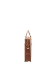 Borsa a mano unisex in vera pelle Made in Italy 4410-MARRONE Alessia Firenze