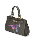 Noel Borsa a mano da donna Vera pelle 04265-D27 GRIGIO SCURO DARK GREY Chiara Ferretti
