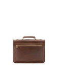 Borsa a mano unisex in vera pelle Made in Italy 4017-TESTA DI MORO Alessia Firenze