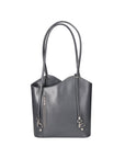 Fabiola Borsa a spalla da donna 100% pelle 9039-GRIGIO GREY Chiara Ferretti