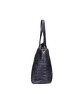 Lorella Borsa a spalla da donna Vera pelle croco 06499-013 BLU NAVY Chiara Ferretti