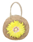 Karen Borsa a mano da donna Paglia intrecciata 88121-GIALLO Chiara Ferretti